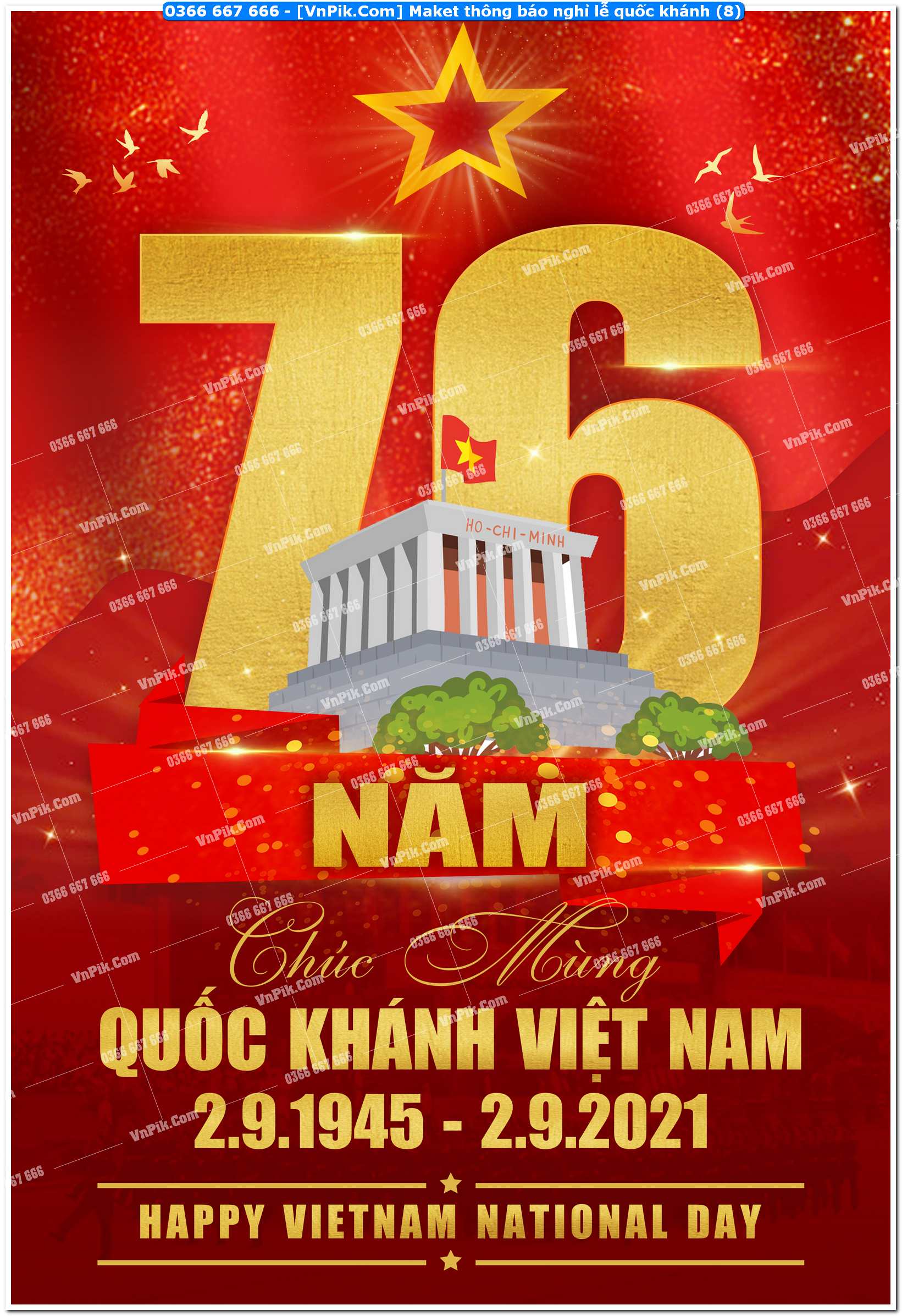 Maket thông báo nghỉ lễ quốc khánh (8)